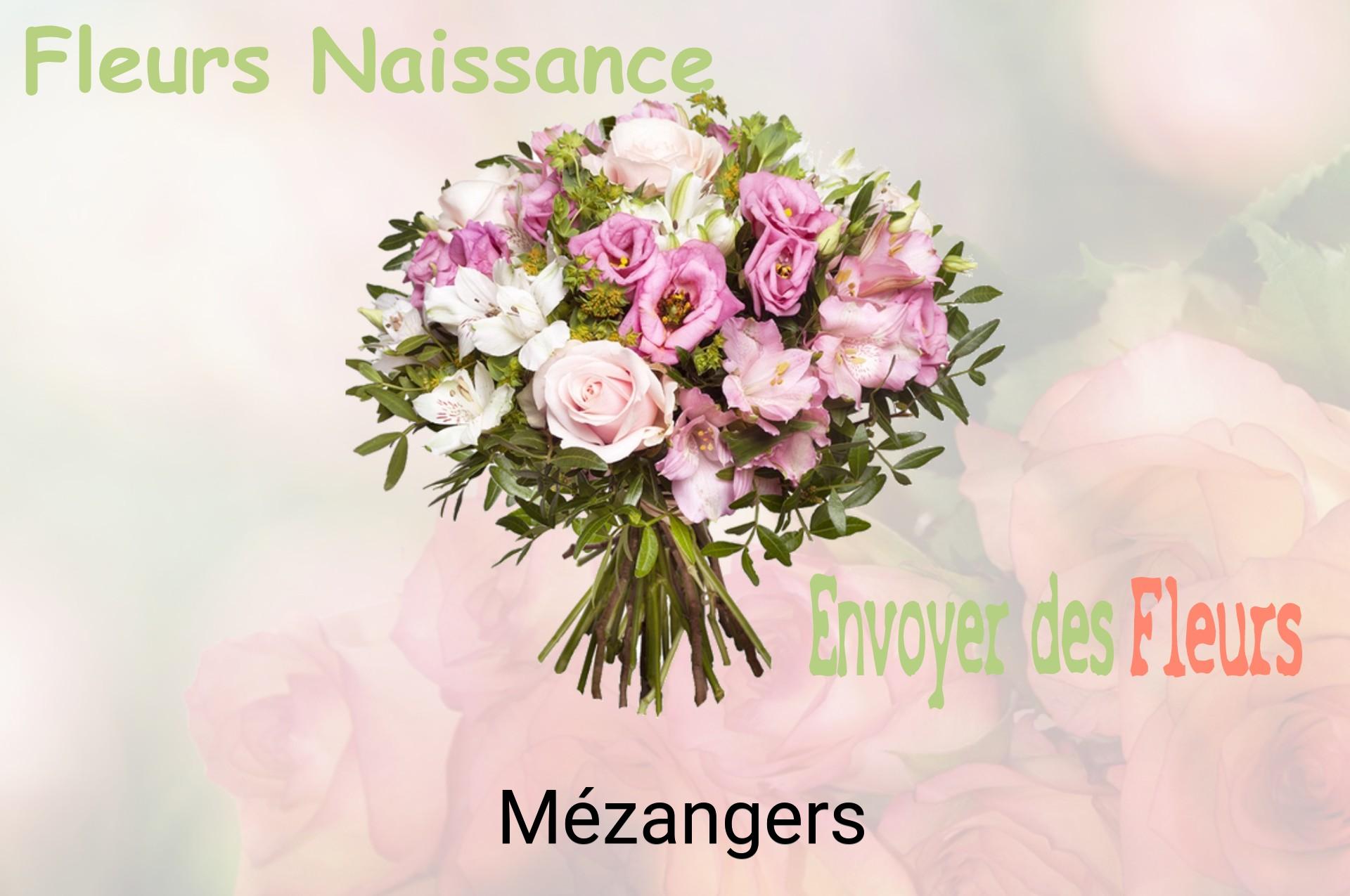Bouquet de fleurs de naissance livré à Mézangers